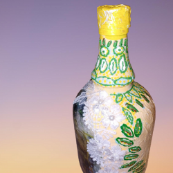 Бутилка "Дамаджана с дантела"
